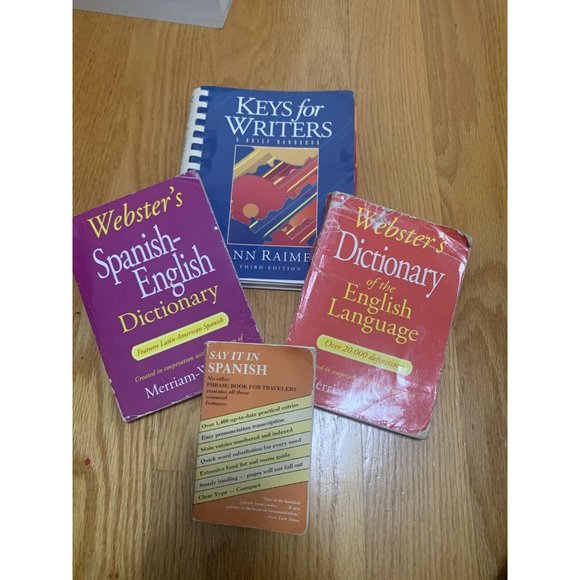 Like New Book Websters Spanish - English Dictionary - Picture 1 of 8